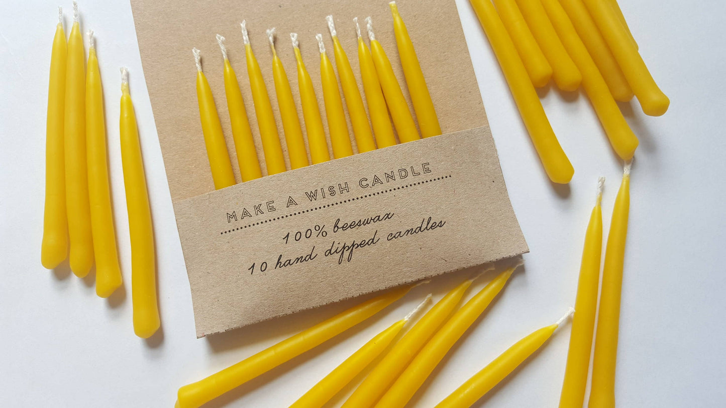 Birthday Beeswax Candles | Birthday Candles | Cake Candle