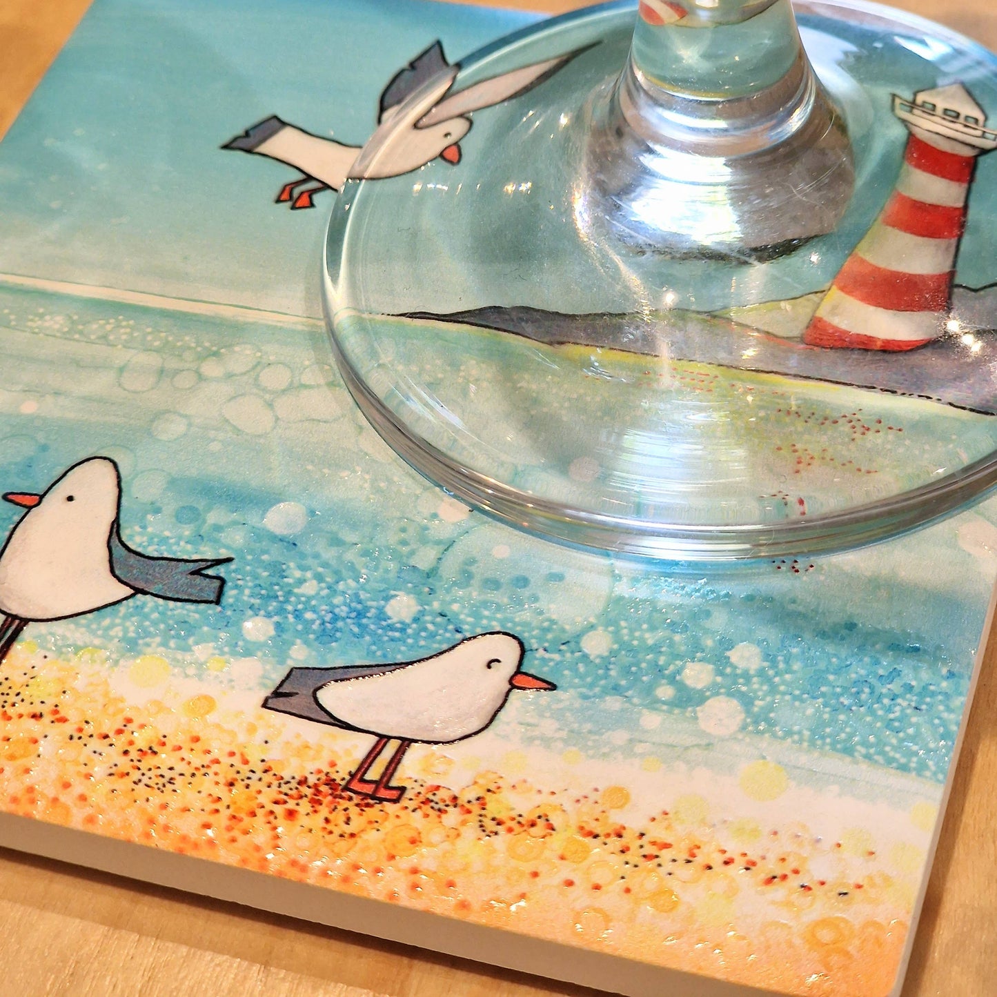 97-C Seagull Lighthouse Coaster