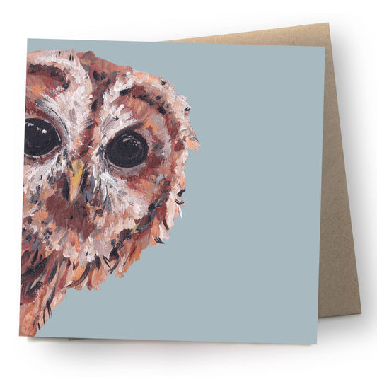 Tawny Owl Card | Eco | Recycled | Bird | Blank