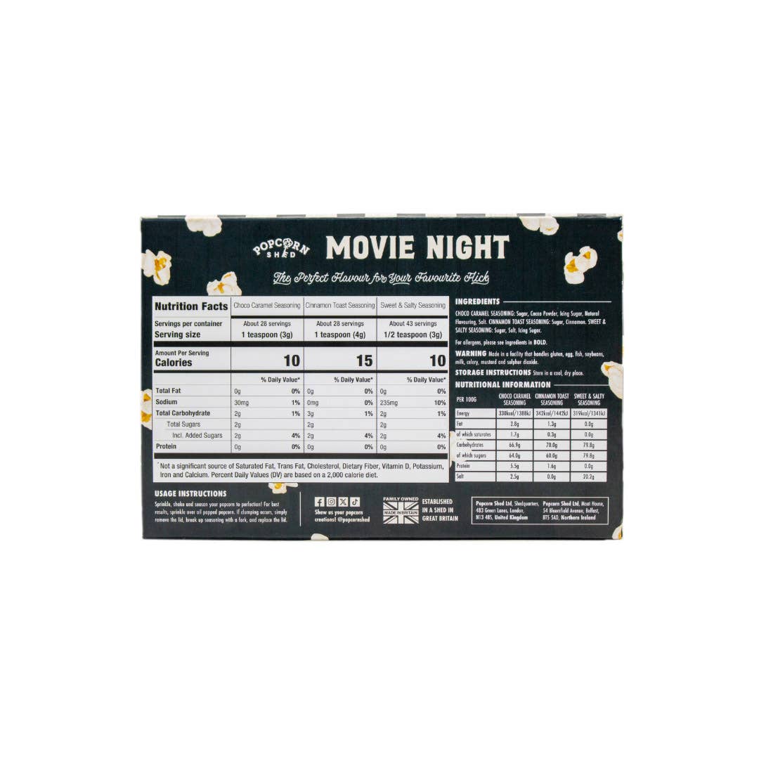 Movie Night Popcorn Seasoning Gift Set