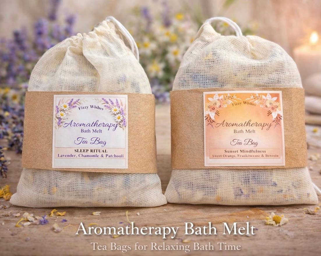 Aromatherapy Bath Melt Tea Bag | Essential Oils & Botanicals