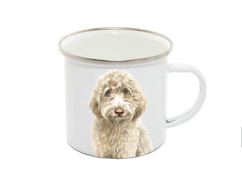 Enamel Mug, Labradoodle, Douglas BLONDE