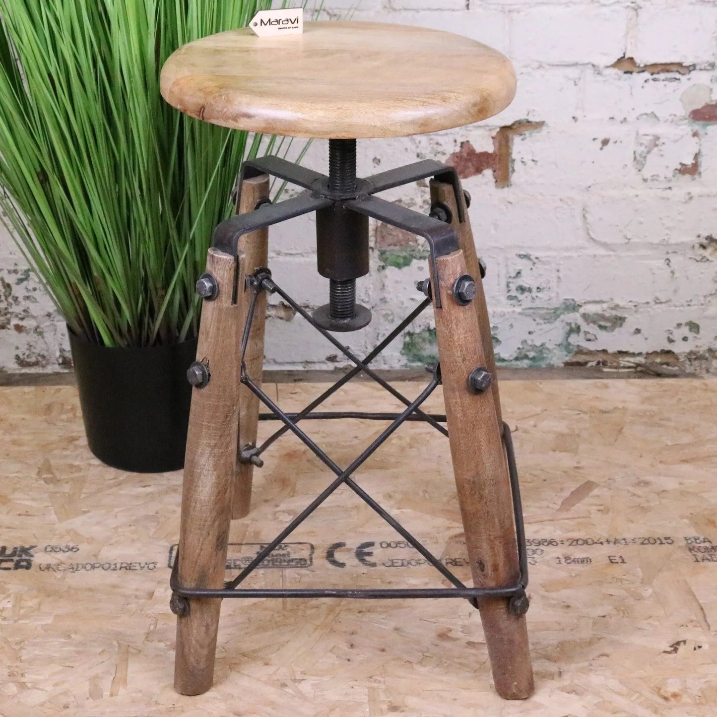 Chayana Adjustable Industrial Stool