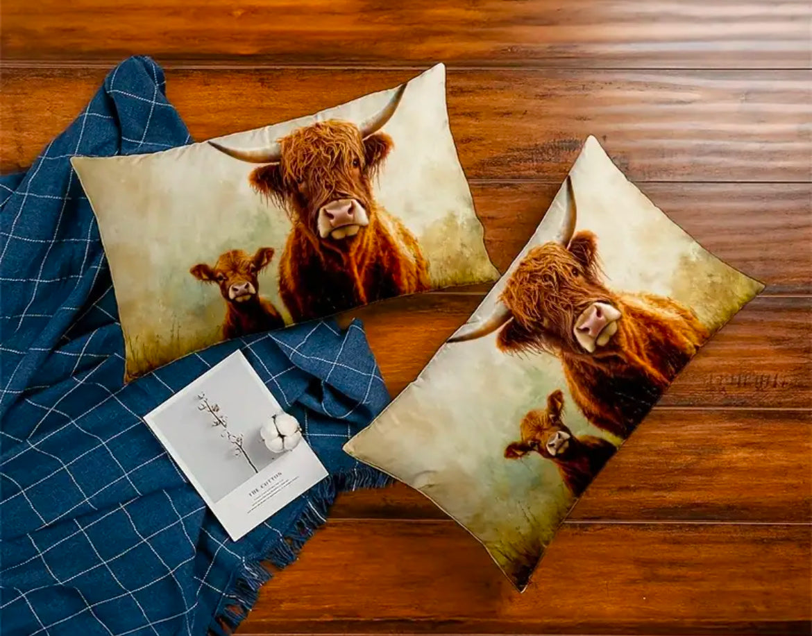 Highland Cow Cushion 30 x 50