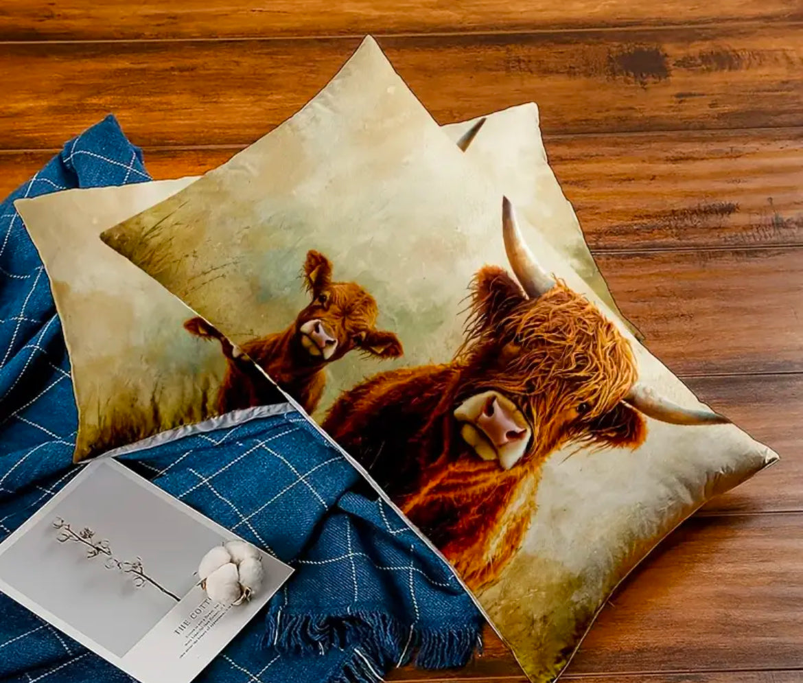 Highland Cow Cushion 30 x 50