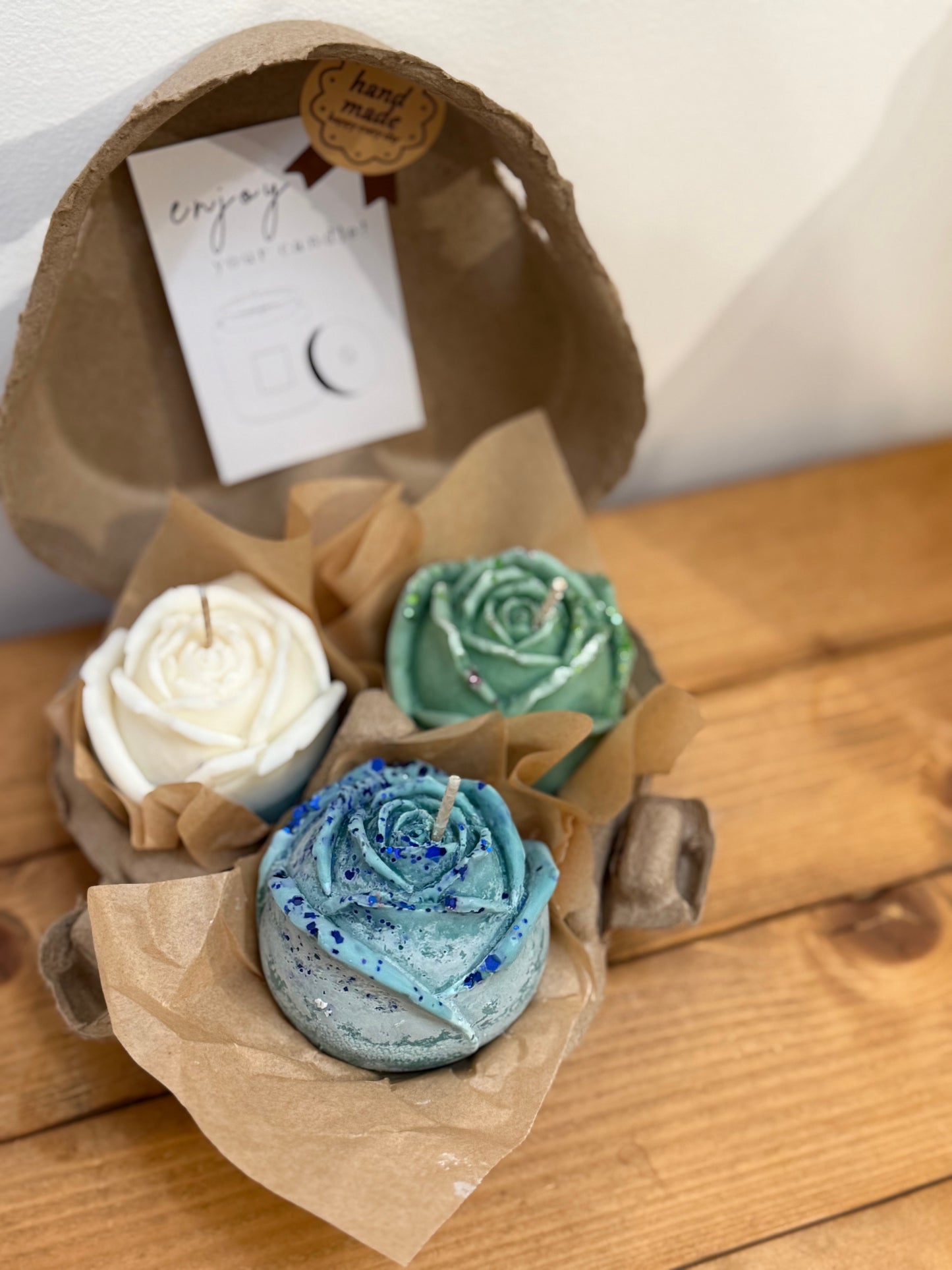 Box of Mini Rose Candles