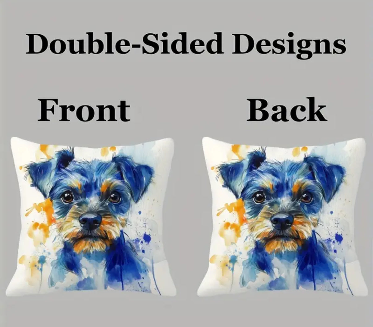 Border Terrier Cushion 45 x 45