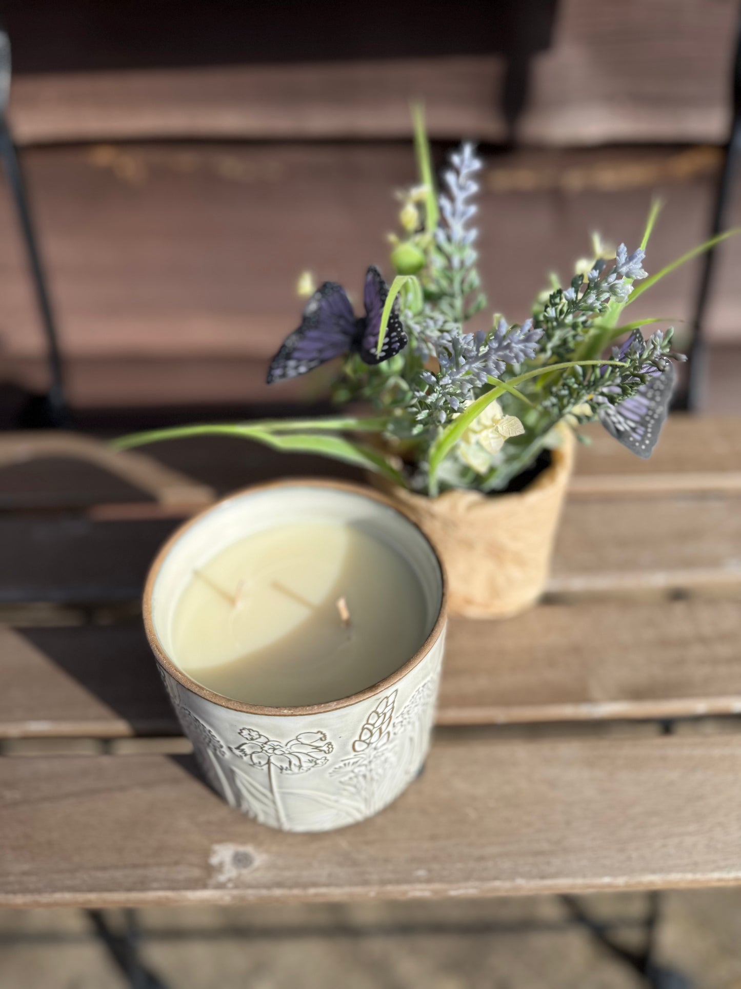 Small Flower Design Plant Pot, 11cm