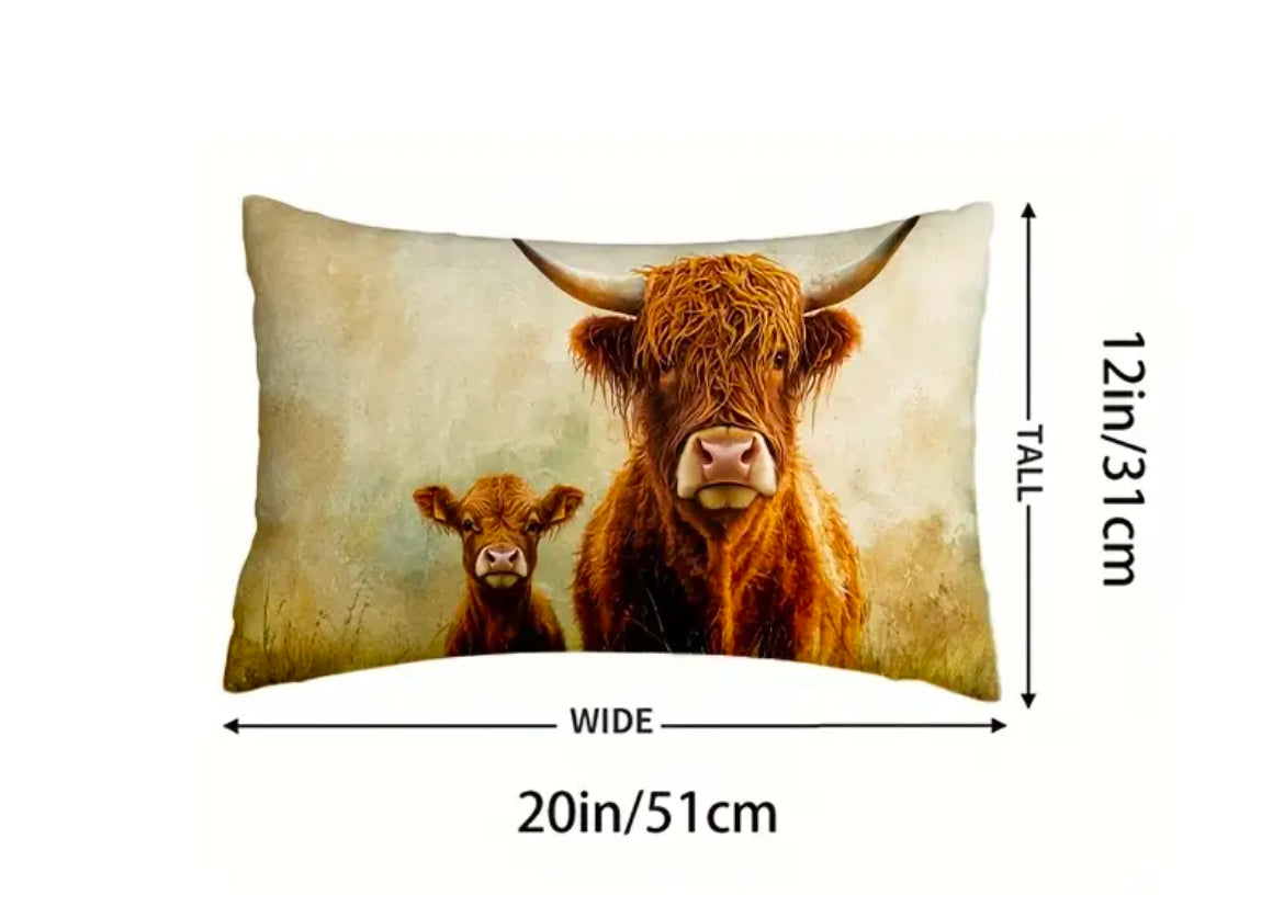 Highland Cow Cushion 30 x 50