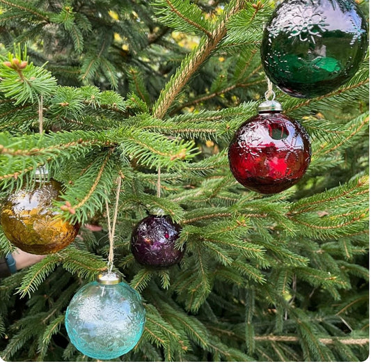 Glass Snowflake Bauble