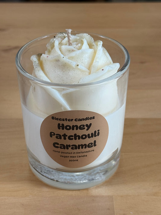 Rose Glass Candle