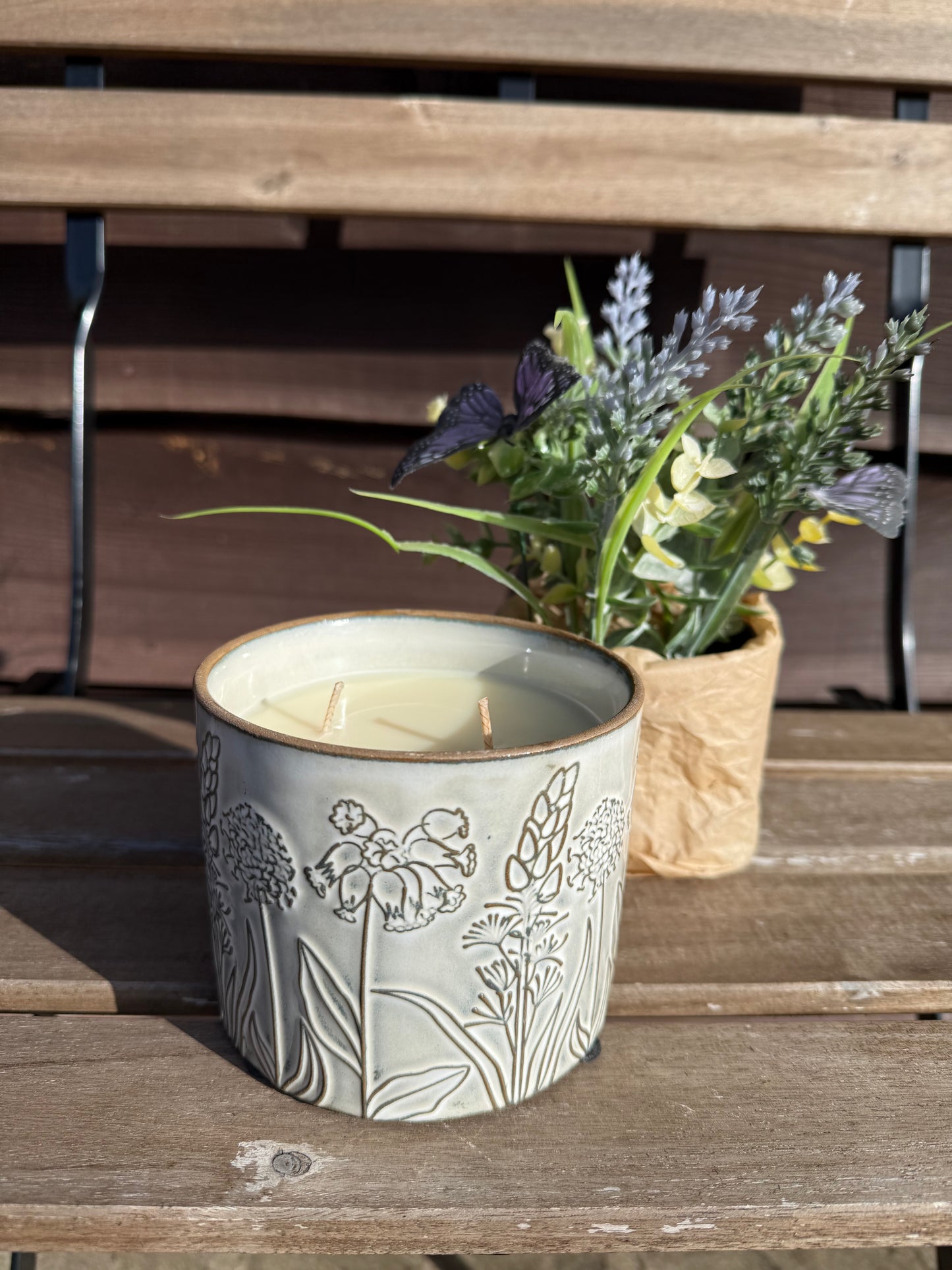 Small Flower Design Plant Pot, 11cm