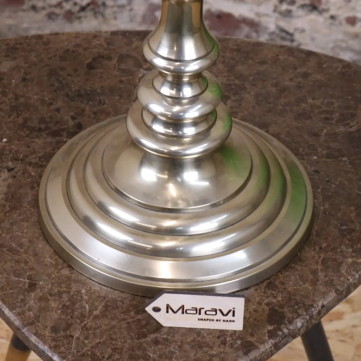 Zira Antiqued Gold 5 Candle Candelabra Centerpiece 84cm