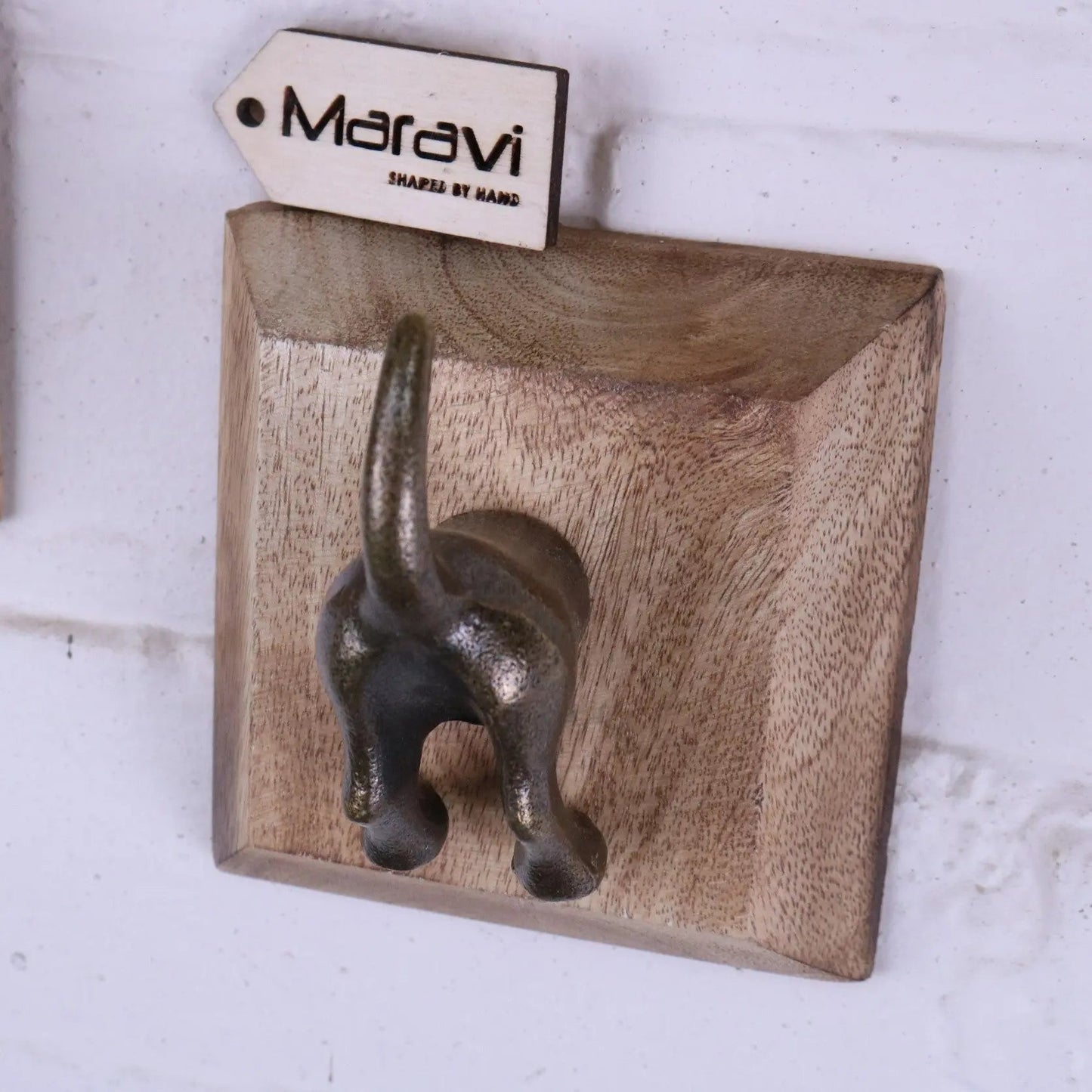 Odhari Dog Tail Hooks Set of 2 Antique Silver or Gold