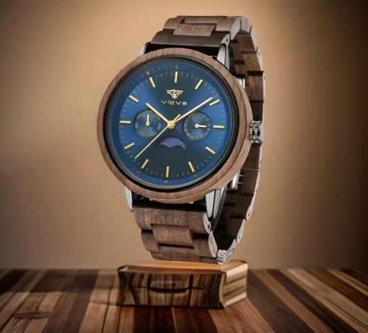 Wood Watch Blue - Men