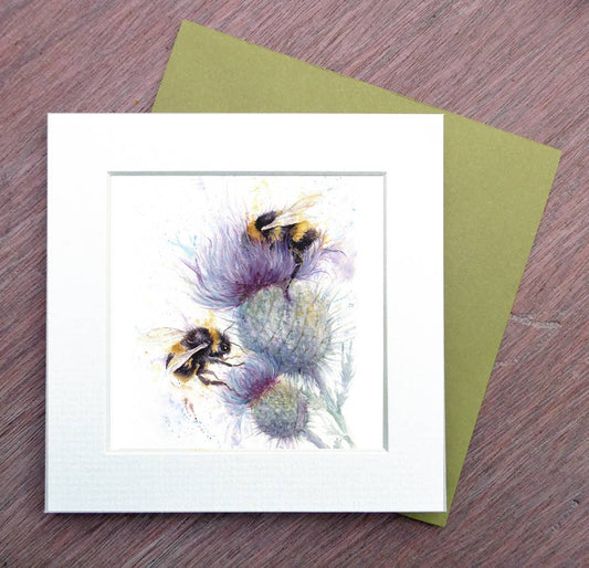 Bees on Thistle, More than just a card