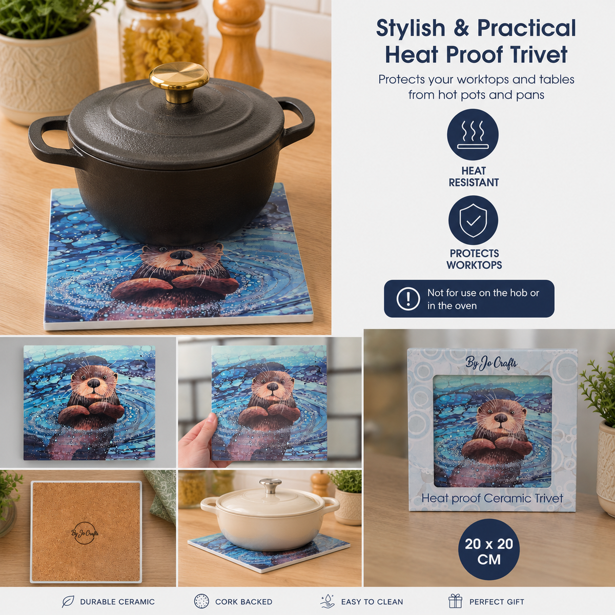 Otter Trivet, Otter Hot Pot Stand