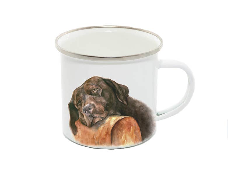 Enamel Mug, Labrador, Bailey