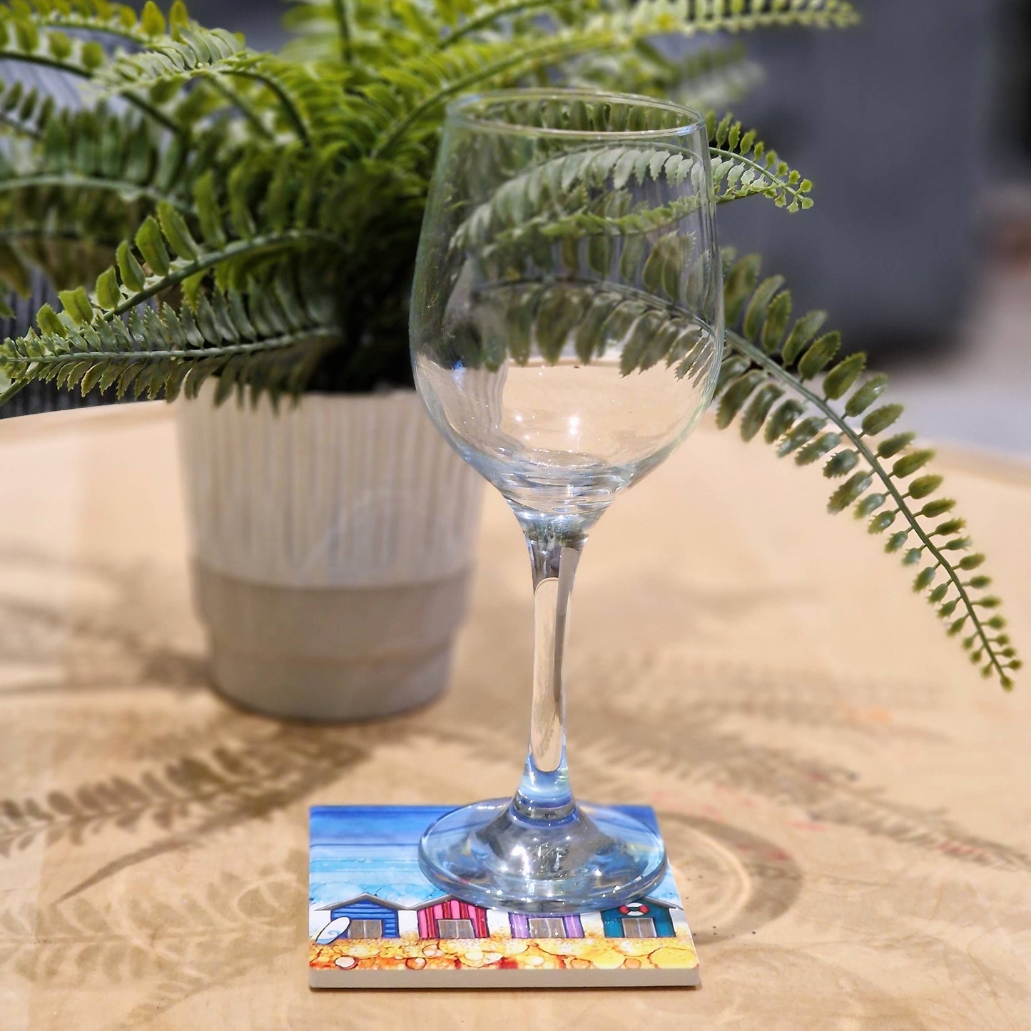 88-C BD 4 Beach Huts Coaster