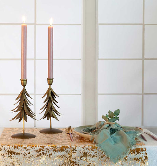 Dusty Pink 10 inch Dinner Candles x 6