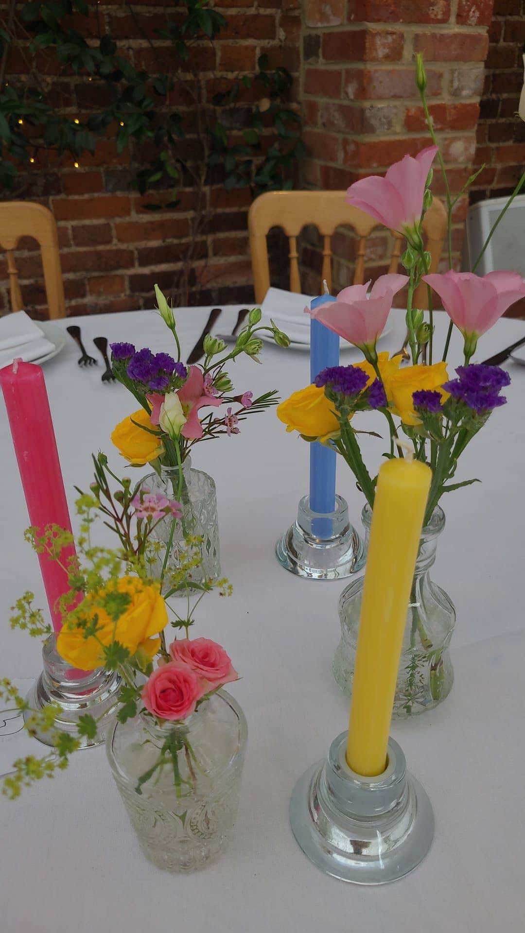 Dusty Pink 10 inch Dinner Candles x 6