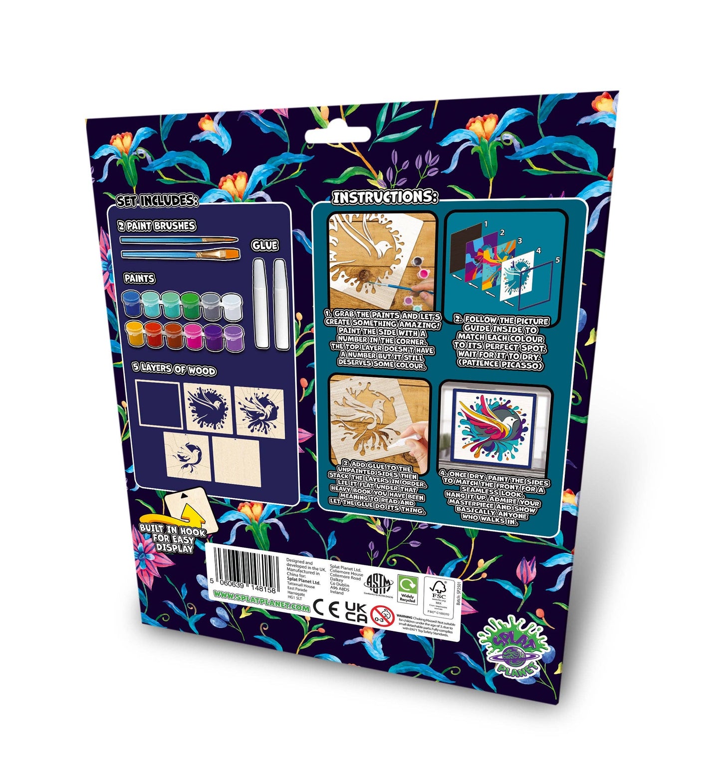 Wooden Hummingbird Art craft Kit