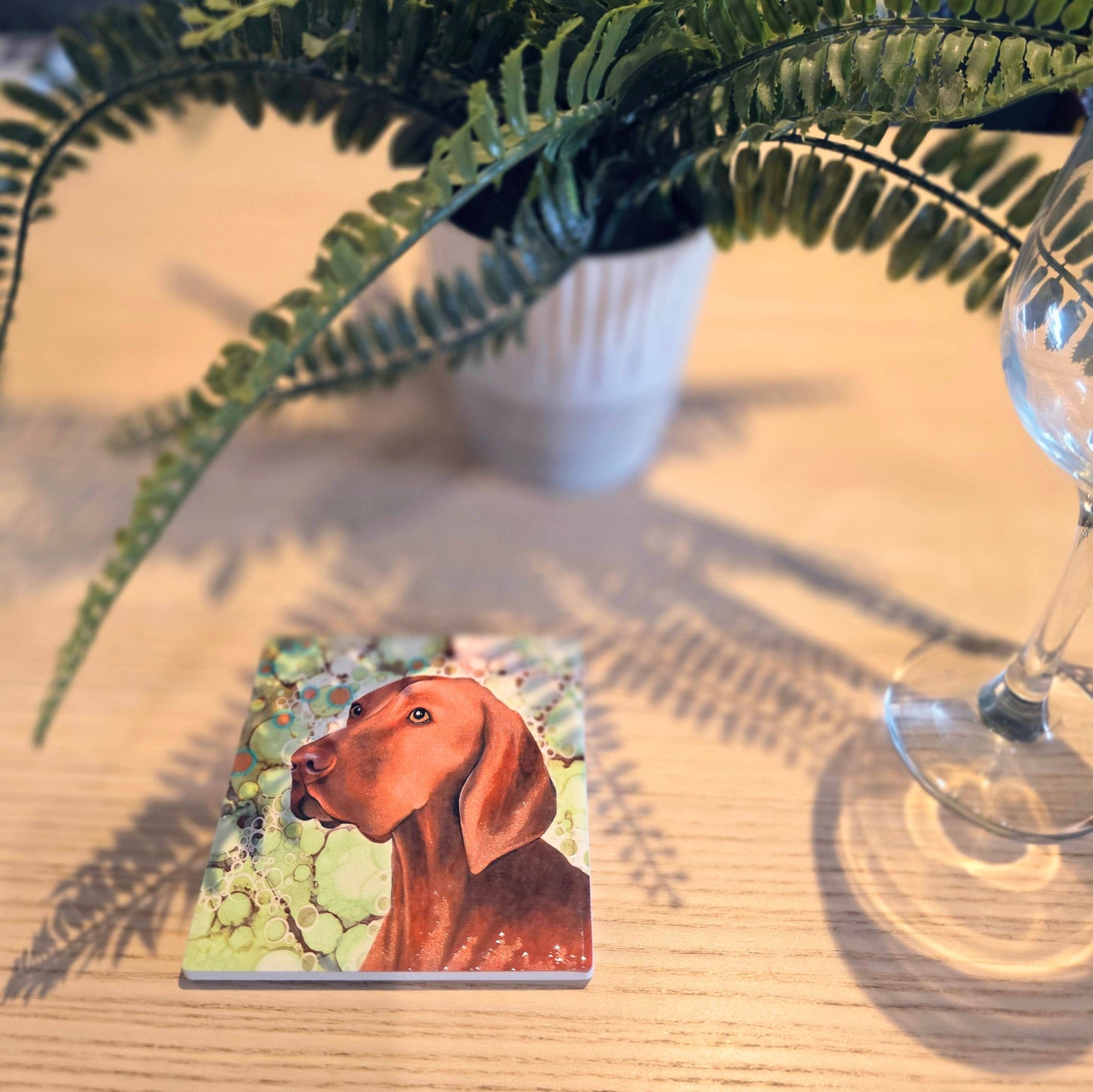 226-C Fox Red Vizsla Coaster