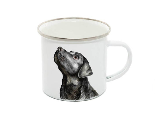 Enamel Mug, Labrador, Bobby BLACK