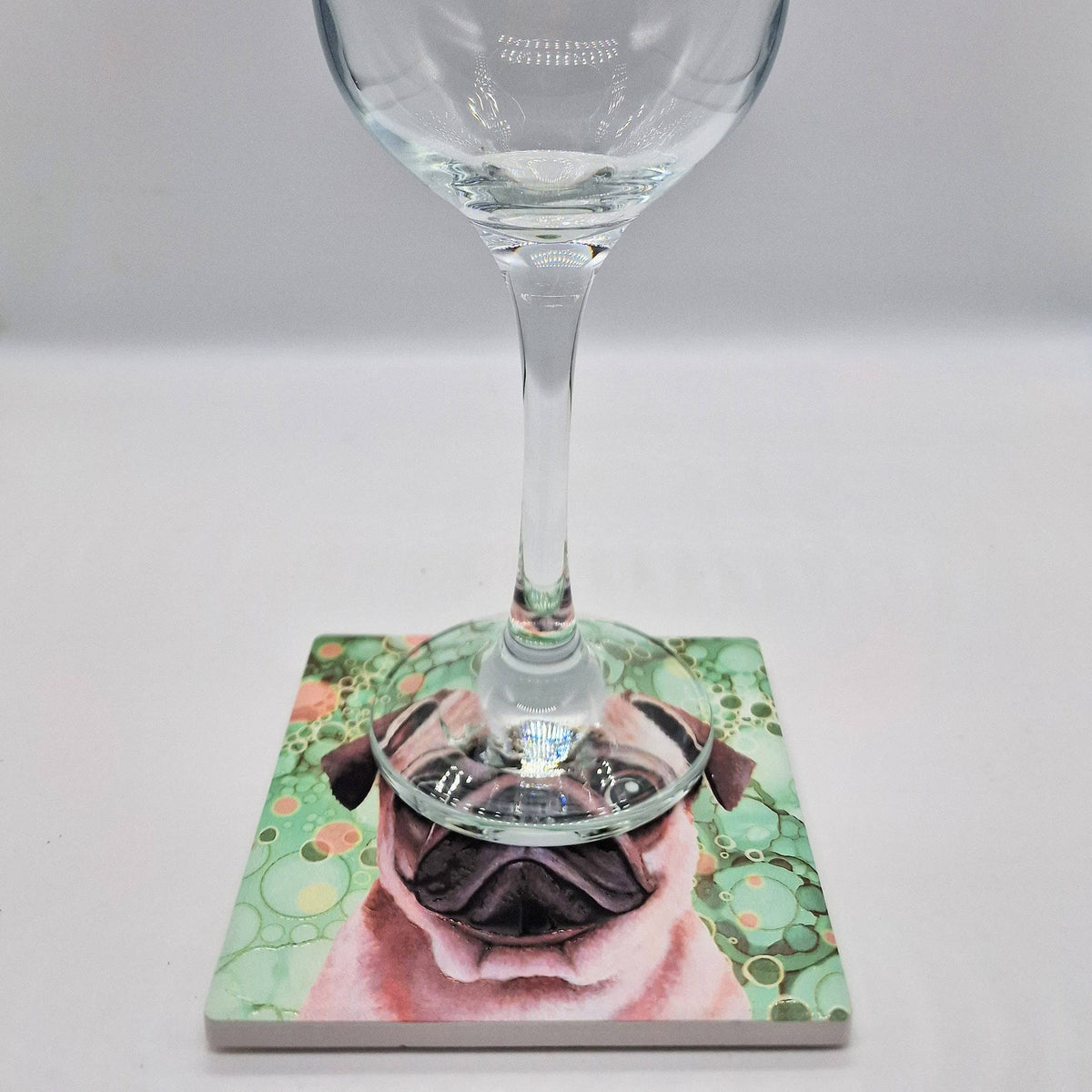 Pug Dog Ceramic Coaster