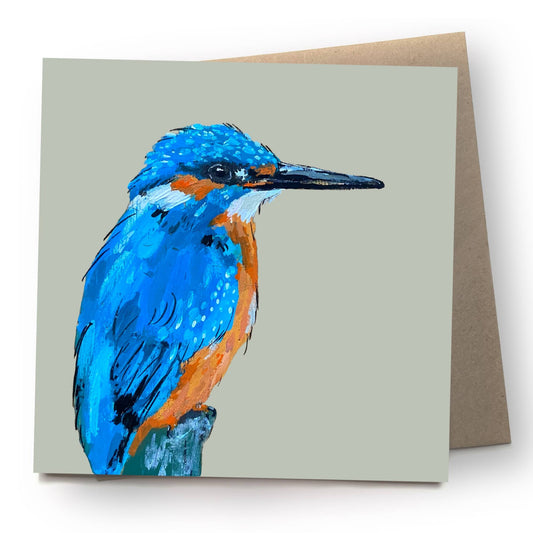 Kingfisher Card | Eco | Recycled | Bird | Blank