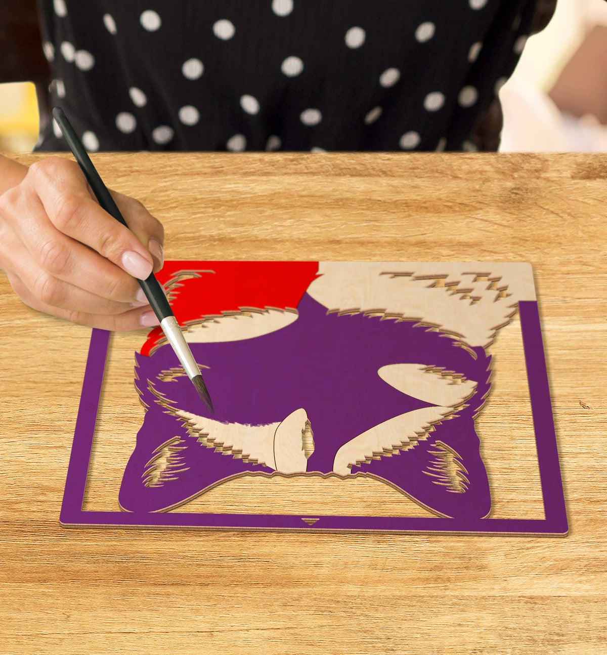 Wooden Cat Art Craft Kit