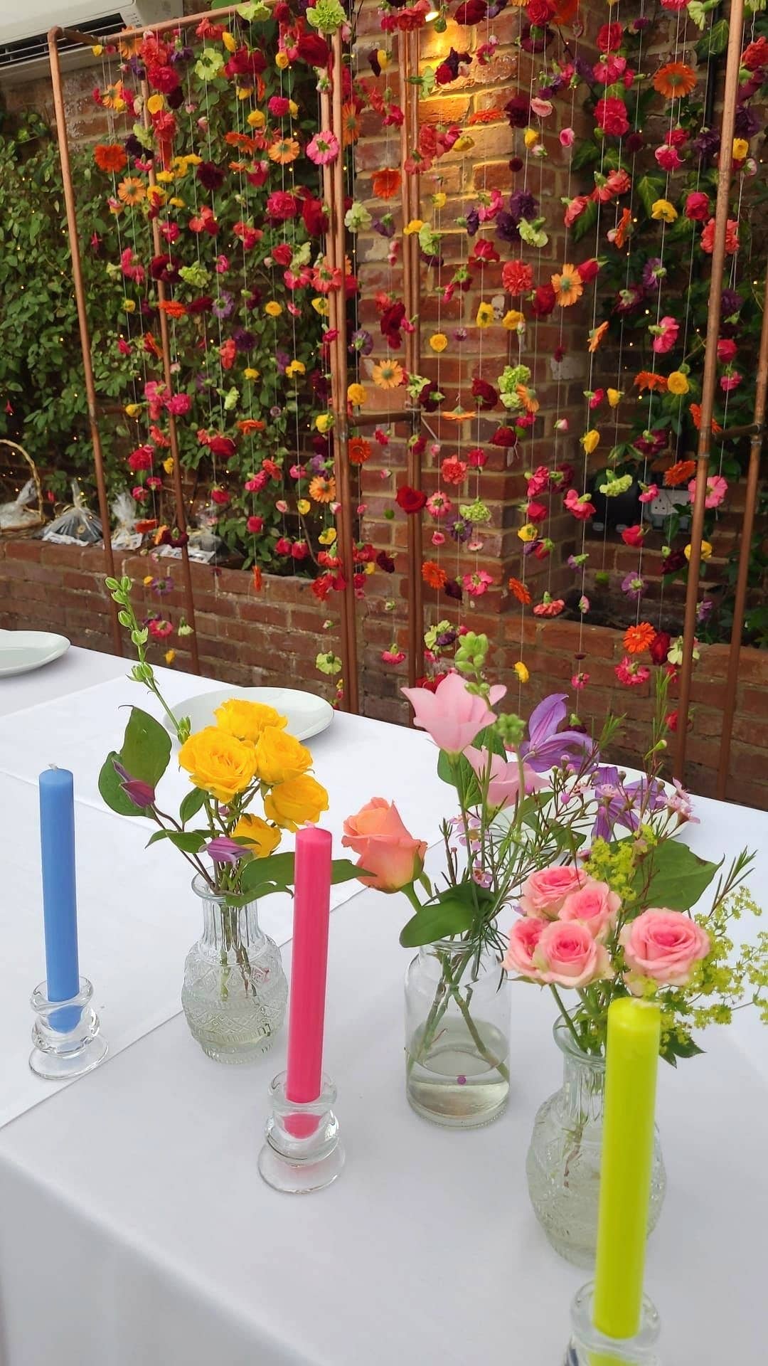 Yellow 8 inch Dinner Candles x 5