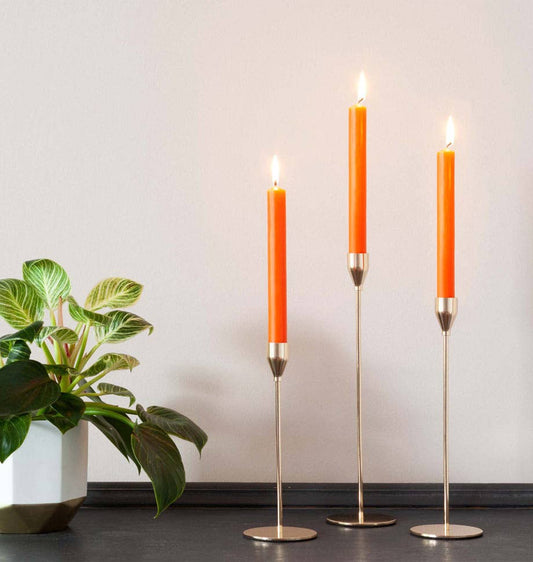 Orange 10 inch Dinner Candles x 6