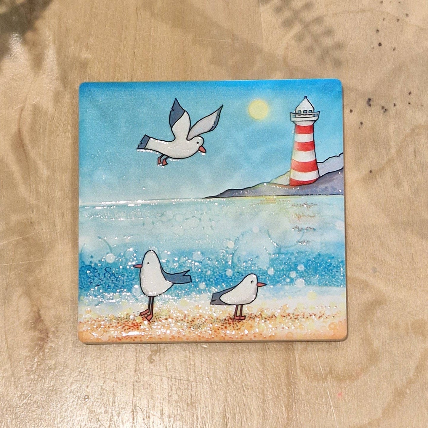 97-C Seagull Lighthouse Coaster