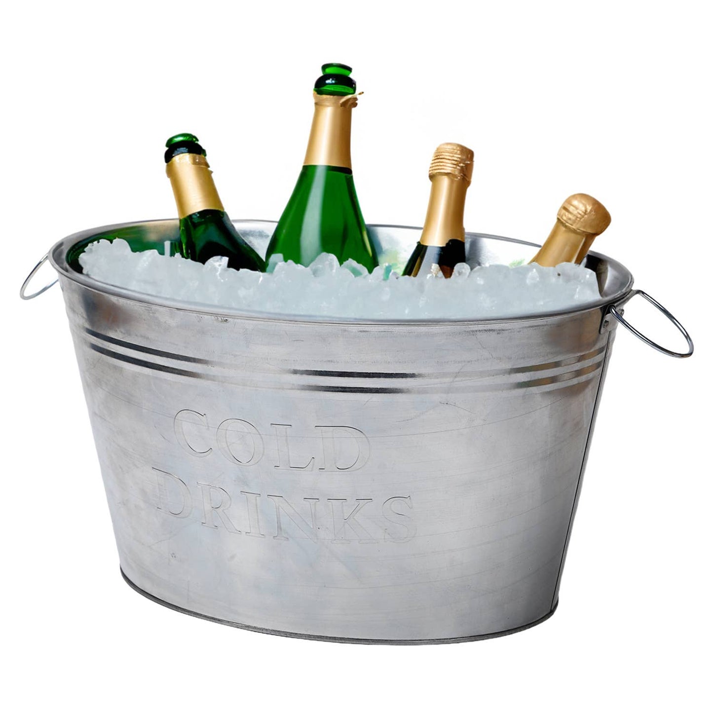 Oval Cooler Bucket with Carry Handles – Portable