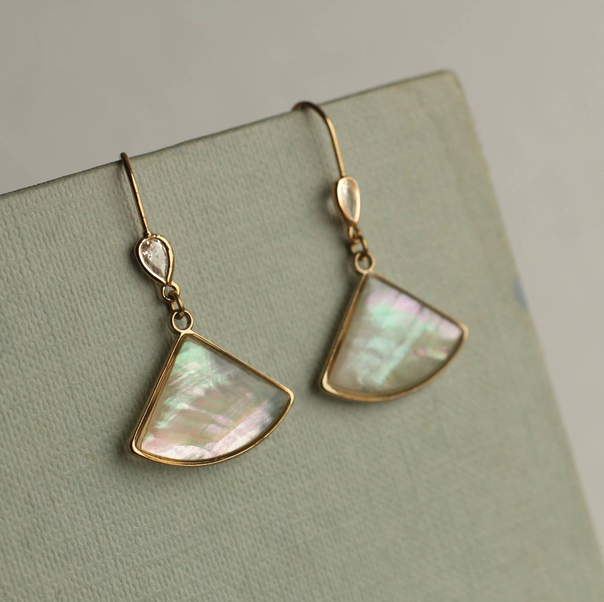 Pearl Fan Earrings