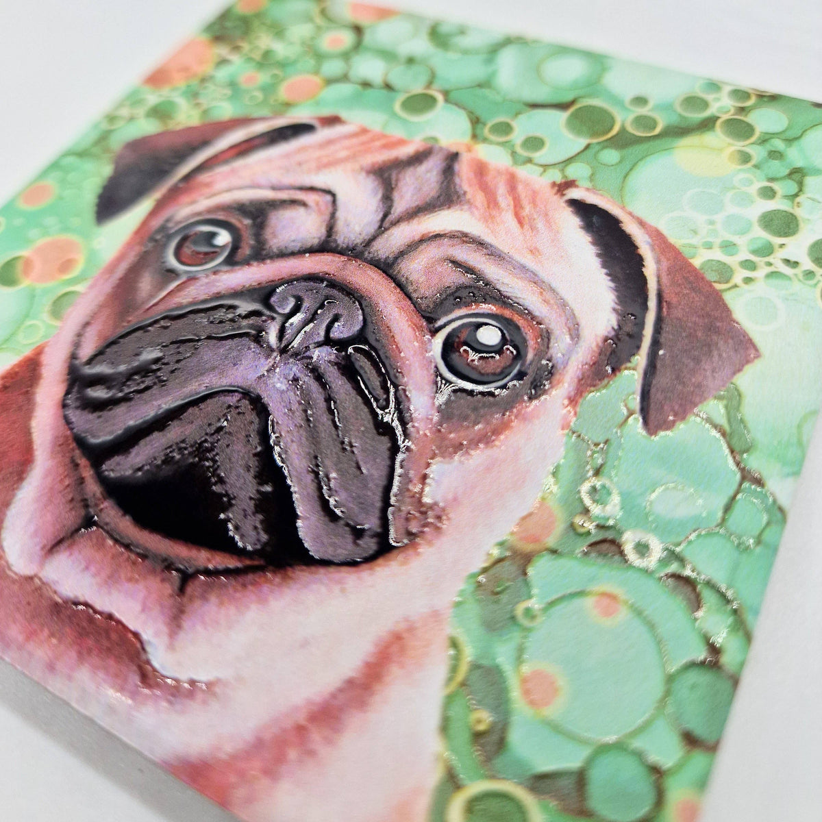 Pug Dog Ceramic Coaster