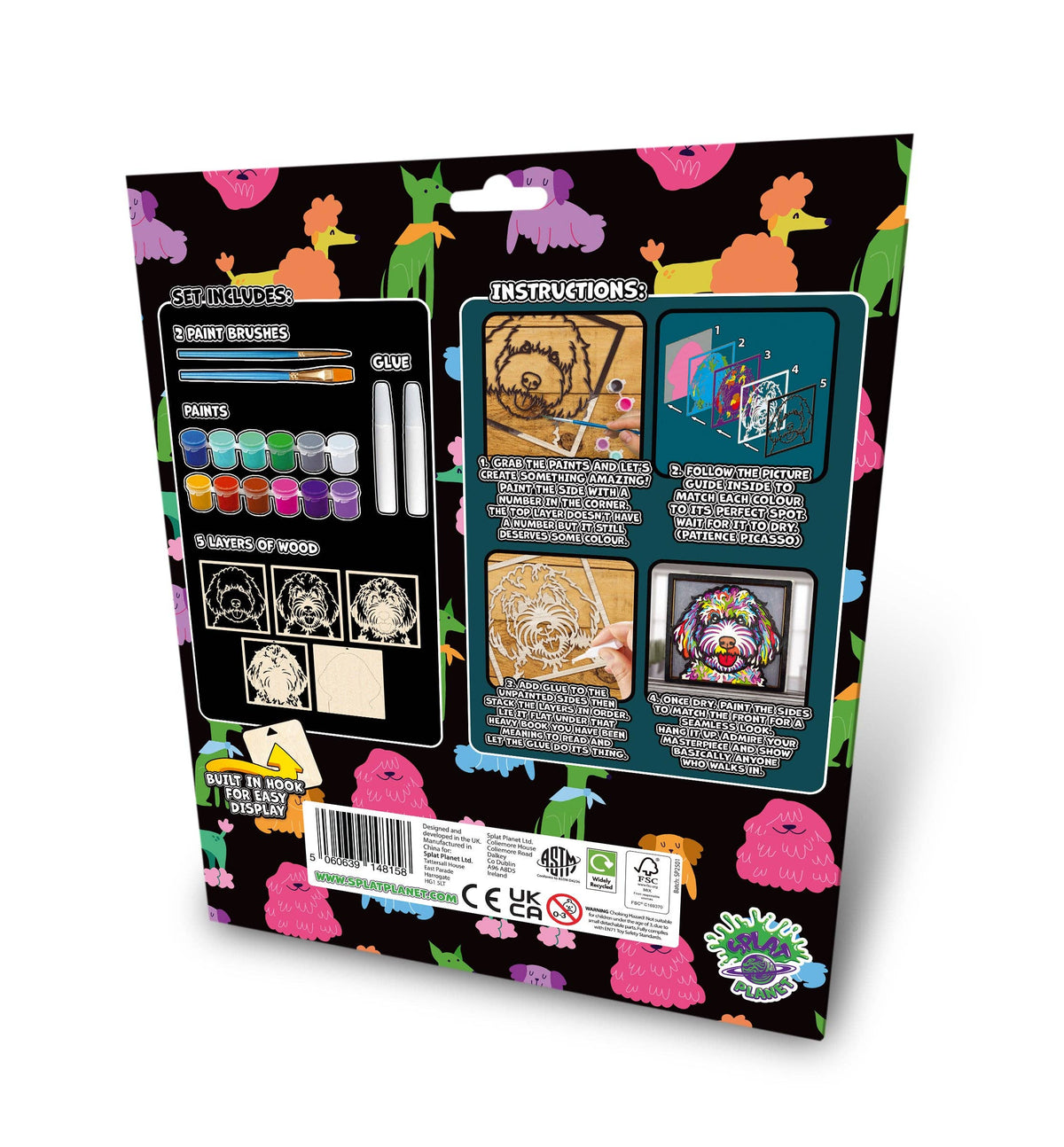 Wooden Doodle Dog Art Craft Kit