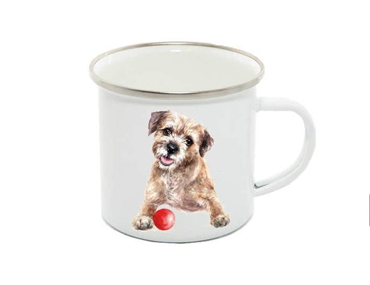Enamel Mug, Border Terrier, Bella