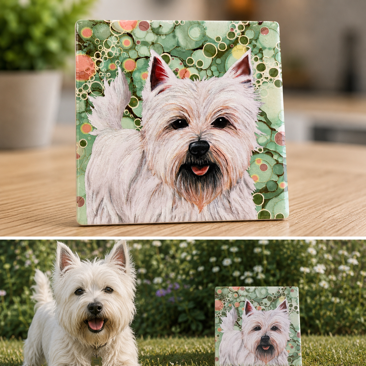 West Highland Terrier Dog Ceramic Coaster