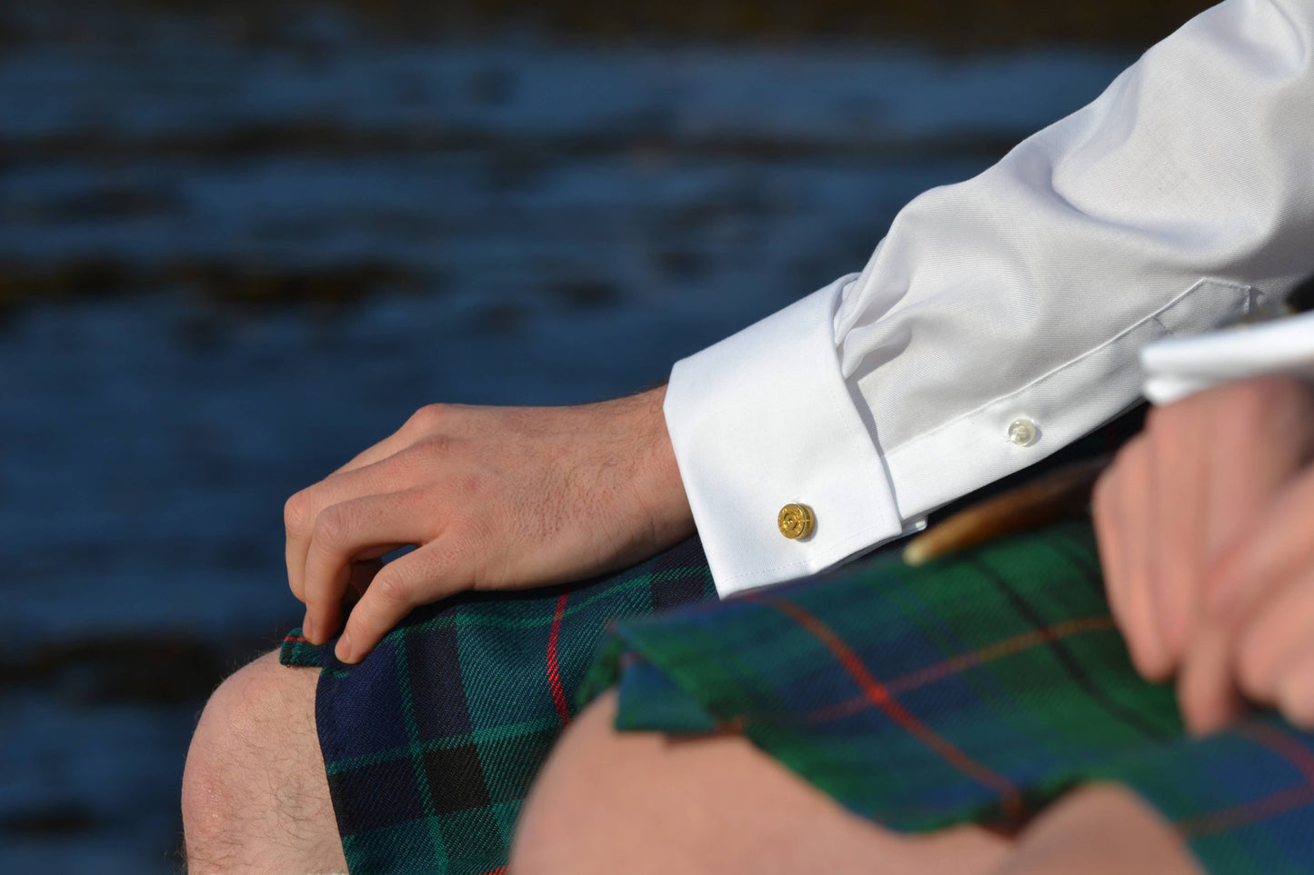 Upcycled bullet cufflinks