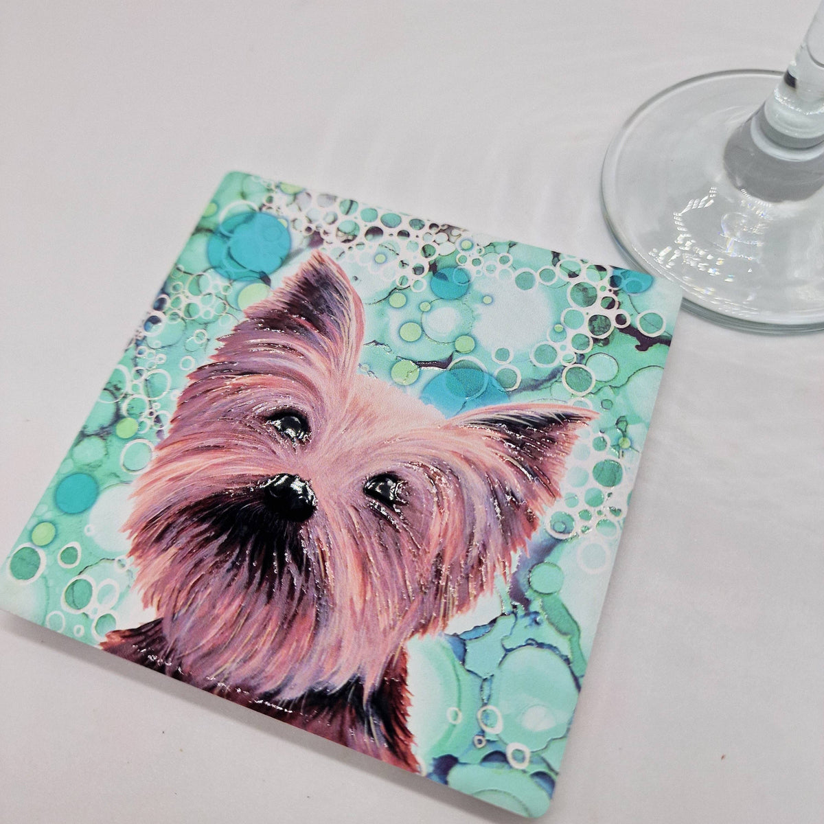 Yorkshire Terrier Dog Ceramic Coaster