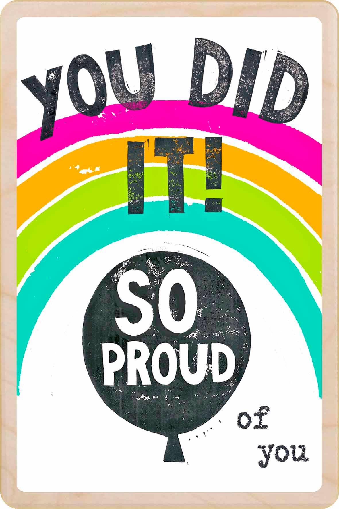 You Did It! - Eco-friendly card