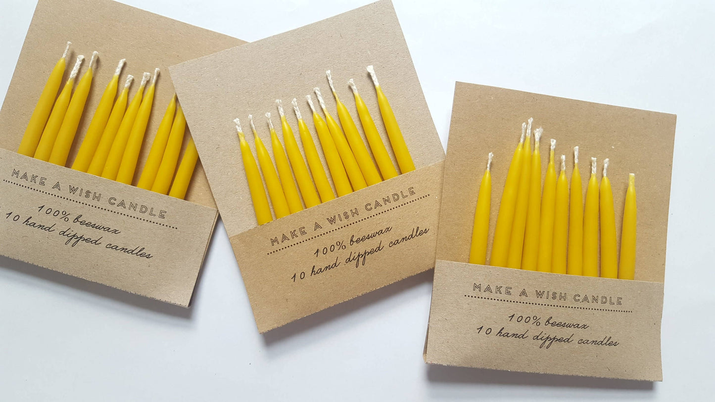 Birthday Beeswax Candles | Birthday Candles | Cake Candle