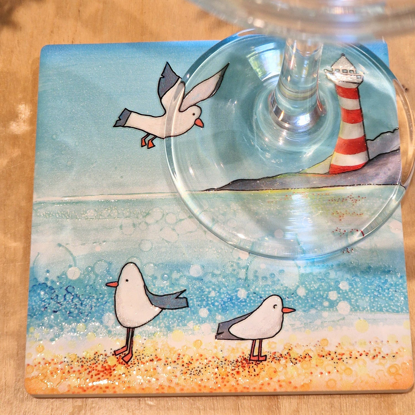 97-C Seagull Lighthouse Coaster