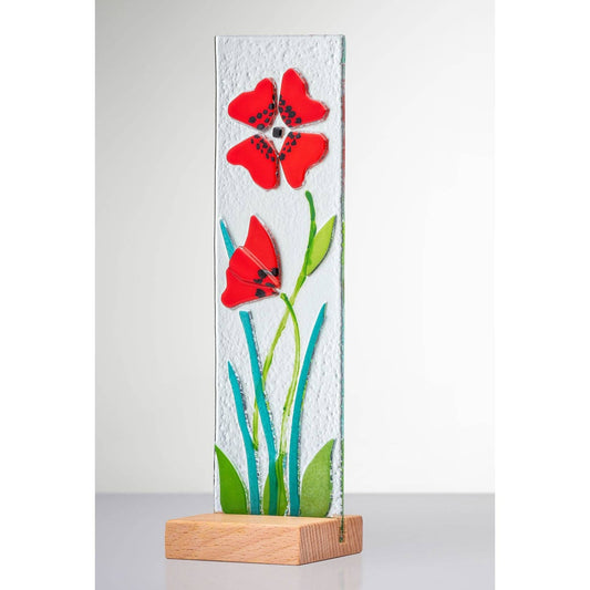 Standing Decorative Flower - Red