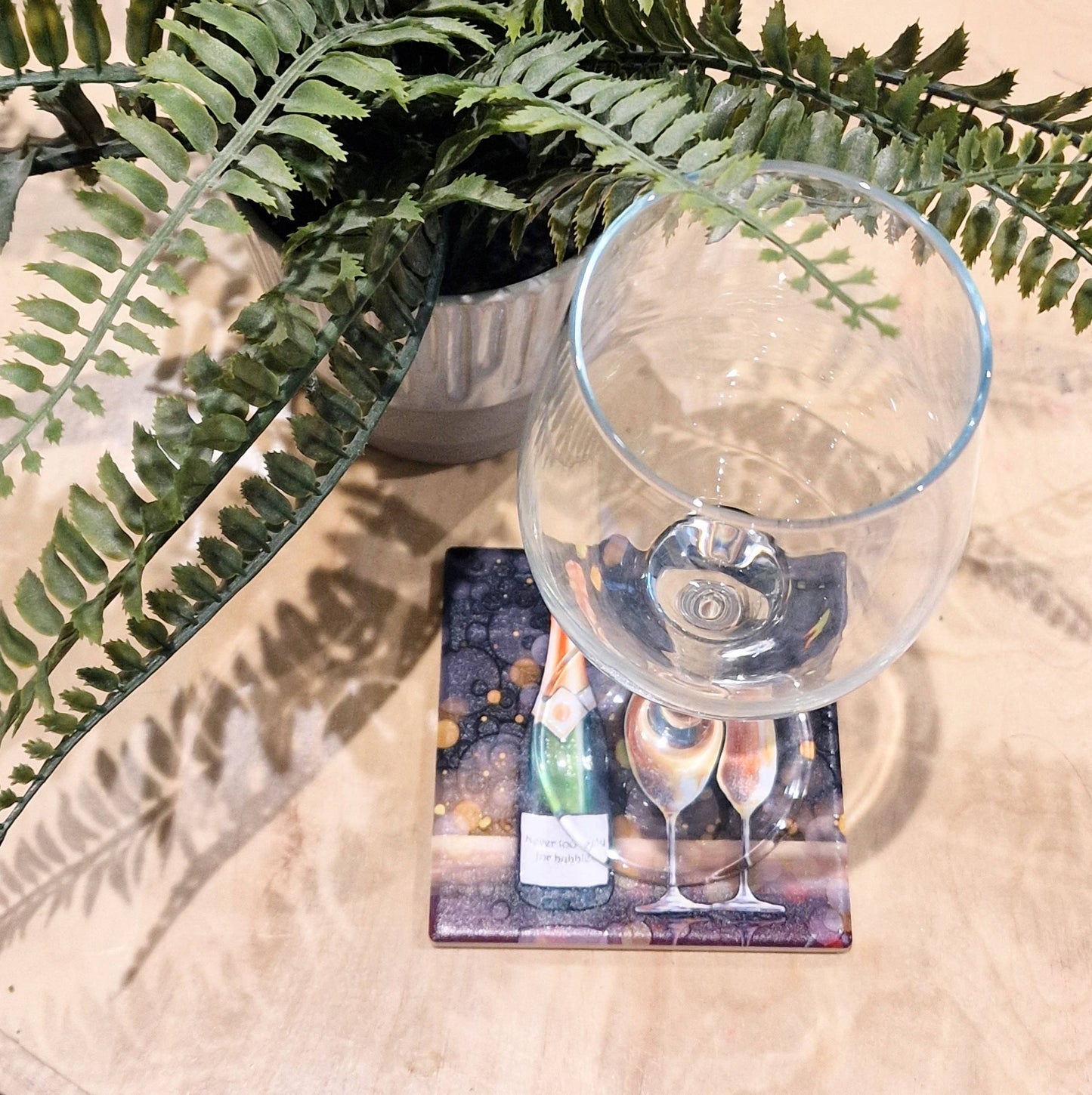 237-C Bubbly Wine Coaster