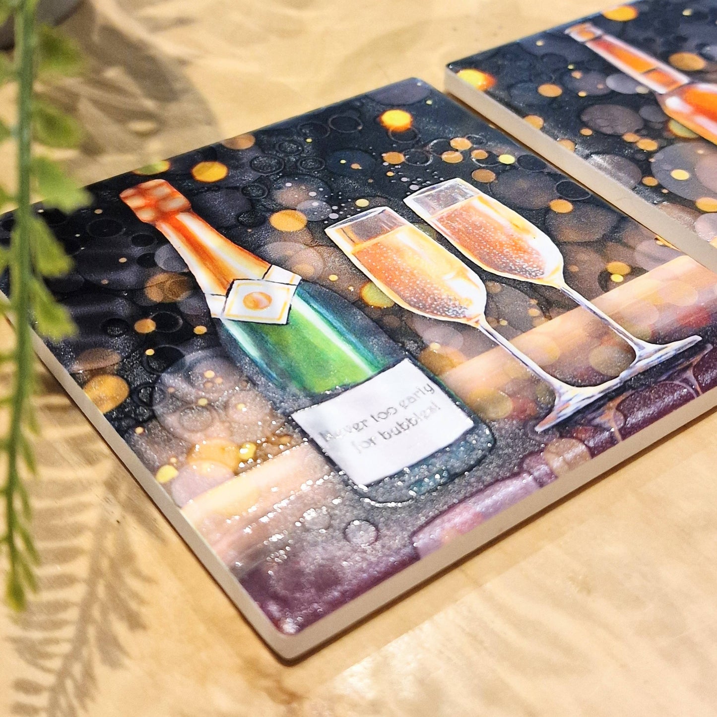 237-C Bubbly Wine Coaster