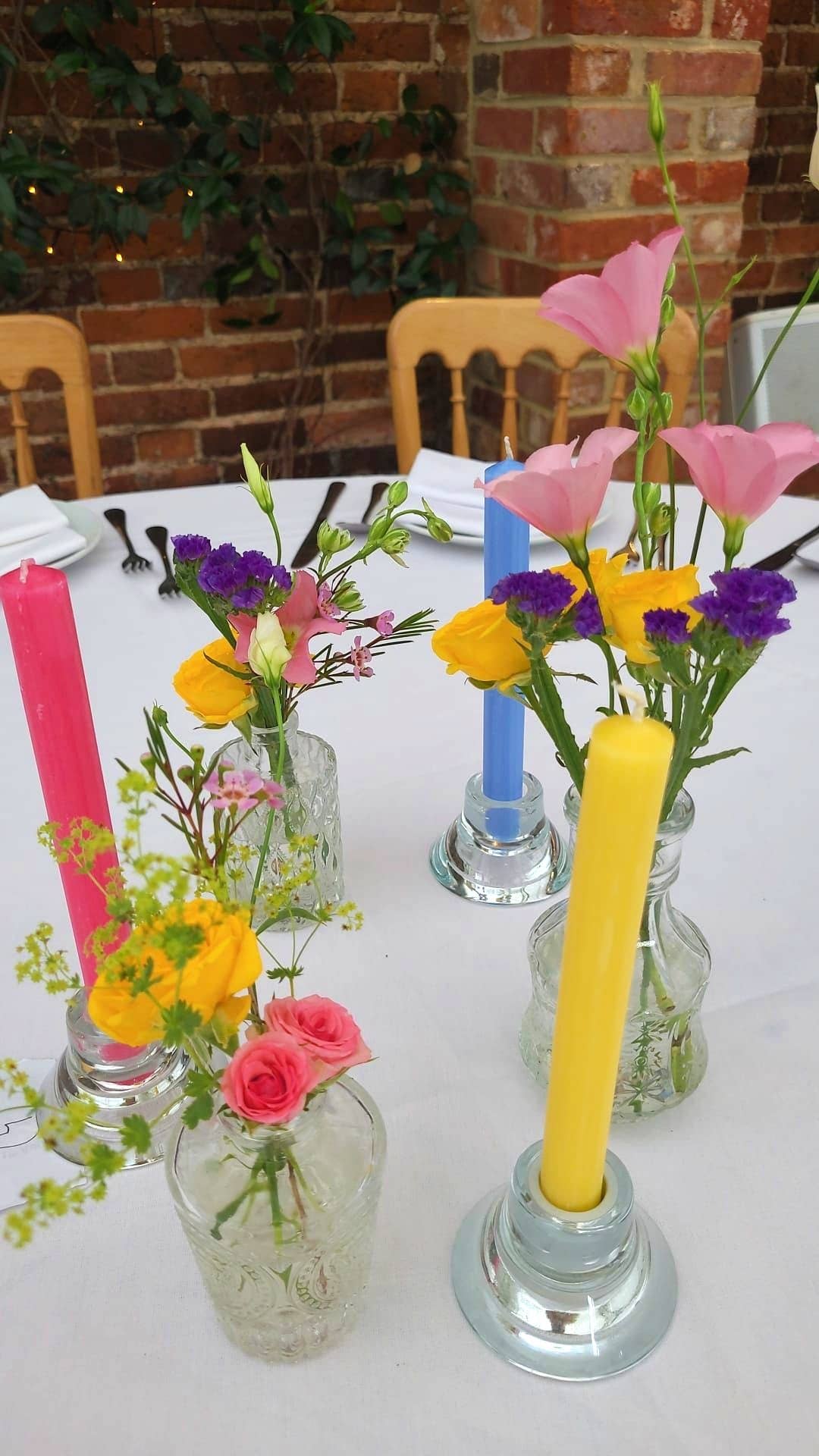 Sea Blue 10 inch Dinner Candles x 6