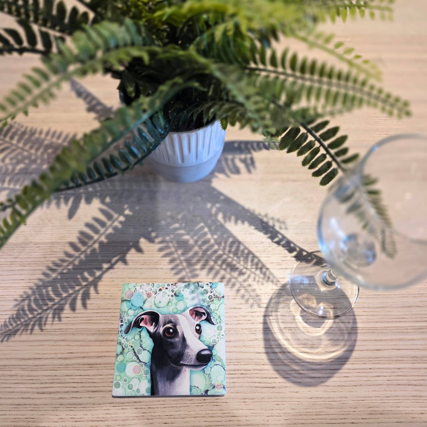 230-C Whippet Dog Coaster